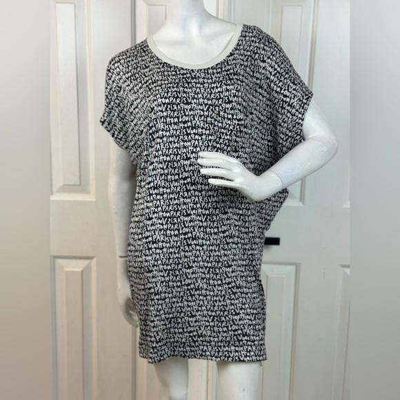 Louis Vuitton Monochrome Jersey Monogram Graffiti Print Tunic Medium - Picture 5 of 17
